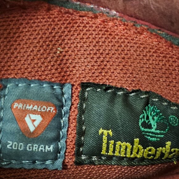 Timberland Boots Waterproof Boots Hiking Red Leather Unisex Kid's Size 2.5 - Picture 8 of 9